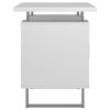 2 Drawer Computer Desk High Gloss Home Office - White - Image 11
