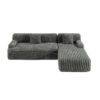 Cloud - Sectional Sofa Upholstered Couch With Free Combined Design - Dark Gray - Image 11