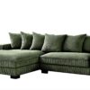 Luxe - Oversized 2 Piece Left Facing Sectional Couches For Living Room, L Shaped Sofa With Chaise - Dark Green - Image 9