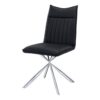 Dining Chair, Side, Upholstered For Dining Room, Contemporary Comfortable Seating (Set of 2) - Black - Image 3