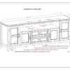 Burlington - TV Media Stand - Distressed Gray - Image 9