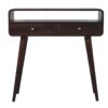 Curved Console Table - Walnut - Image 2