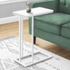 Accent Table, C - Shaped, Modern - White - Image 12