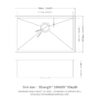 Undermount Sink Deep Kitchen Basin - Brushed Nickel - Image 3