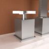 2 Handle Widespread Bathroom Faucet With Pop Up Drain And 2 Water Supply Lines - Brushed Nickel - Image 6