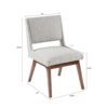 Boomerang - Dining Side Chair With Upholstered Cushions (Set of 2) - Light Gray - Image 3