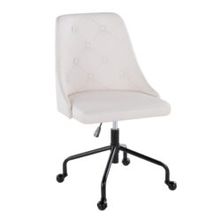 Marche - Contemporary Adjustable Office Chair - Black / White