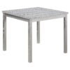 5 Pieces Wooden Dining Table Set, Kitchen Table Set With A Square Table And 4 Upholstered Chairs - Silver Gray - Image 10