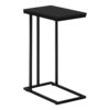 Accent Table, C - Shaped, Contemporary & Versatile Use - Black - Image 13