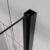 Bifold Frameless Glass Shower Door 30" X 72" With 1 / 4" Tempered Clear Glass - Black - Image 9
