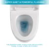 1 Piece Toilet, Dual Flush, Soft Closing Seat - White - Image 8