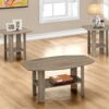 Table Set, Coffee, End, Side, Accent For Living Room, Transitional (Set of 3) - Taupe - Image 5