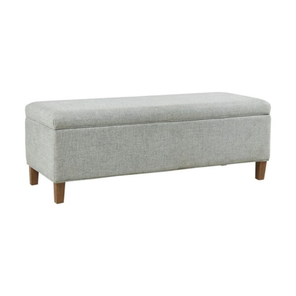 Marcie - Upholstered Storage Bench With Soft Close Lid - Blue