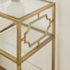 Grifton - Rectangular Glass Accent Table - Antique Gold - Image 5