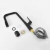 Professional Kitchen Faucet With 3 Function 360 Sprayer And 1 Touch Switching - Matte Black - Image 9