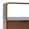 Modern Minimalist Curved Top Nightstand - Brown - Image 5