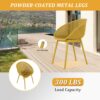 2 Piece Durable Single Chair With Mesh Hollow Out Design -Yellowish Brown - Image 13