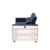 Pull Out Sofa Bed Convertible Couch Loveseat Sofa Modern Sleeper Sofa With Adjustable Backrest For Living Room - Blue - Image 23