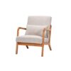 Accent Chair & Pillow Upholstered Arm Chair - Beige - Image 14
