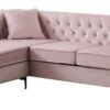 Paige - Sofa Chaise - Pink - Image 7