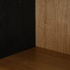 Vintage Display Cabinet With Double Glass Doors, Traditional Style For Collectibles, Ash Wood Veneer, 73.25" Tall - Black / Natural - Image 20