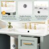 30" Bathroom Vanity Set With Sink, Featuring Soft Close Doors, And 3 Drawer Design - Sage Green - Image 8