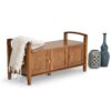 Warm Shaker - Entryway Storage Bench - Light Golden Brown - Image 7