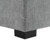 Oversized Chaise, Lounge Chair Classic Design, Soft Fabric, Durable Frame With Solid Wood Legs - Gray - Image 12