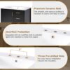 30" Bathroom Vanity With Sink Storage Solutions - Black - Image 12