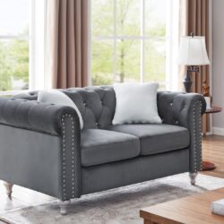 Modern Loveseat For Cozy Interiors - Gray