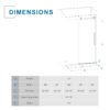 Frameless 48" X 72" Sliding Shower Door, Tempered Glass - Matte Black - Image 8