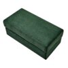 Single Sofa Couch With Storage Space, Movable Ottoman, USB Ports, Cup Holders, Phone Holder - Green - Image 14