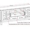 Kitchener - 60" Wide TV Media Stand - White - Image 9