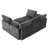 Modular U Shaped Sectional Sofa With USB Ports - Black - Image 17