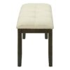 Bench, Rectangular, Hallway, Upholstered, Transitional - Cream - Image 3