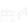 Charlston - Full Sleigh 5 Piece Bedroom Set With LED Headboard - Blue - Image 11