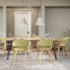 Lowell - Bentwood Dining Chair - Acid Green / Light Brown - Image 9