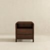 Lionel - Mid-Century Modern Nightstand 2 Drawer - Brown - Image 10