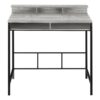 Computer Desk, Home Office, Standing, Storage Shelves, Laptop, Contemporary & Modern - Gray - Image 2
