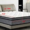 12" Twin Hybrid Mattress A Box, Pillow Top Bed Cushion With Gel Infused Memory Foam, Breathable And Hypoallergenic, Medium Firm For Lumbar Support - White / Gray - Image 6