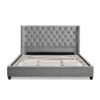 Manhattan - Shelter King Platform Bed Frame - Opal Gray - Image 4