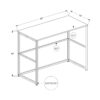 Computer Desk, Home Office, Laptop, Left Right Set-Up, Storage Drawers, Work, Contemporary, Modern - White - Image 4