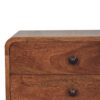 Curved Bedside Table - Caramel - Image 9