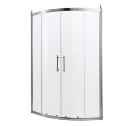 36" X 75" Framed Shower Door With Clear Tempered Glass - Chrome