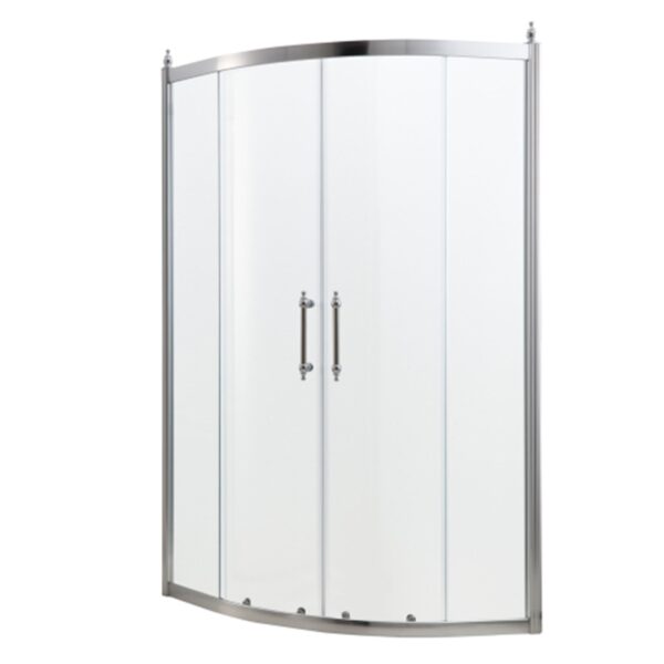 36" X 75" Framed Shower Door With Clear Tempered Glass - Chrome