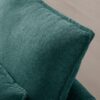 Upholstered U Shaped Sofa With Console And Cupholders Fabric, 6 Seat Sleeper Couch Set With Chaise - Green - Image 11