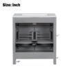 30" Bathroom Vanity With Sink And Soft Close Doors - Gray - Image 11