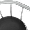 Swivel Stool Bar Height, Contemporary & Modern (Set of 2) - Silver - Image 8