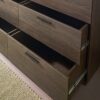 Morgan - Farmhouse 6 Drawer Jumbo Dresser Extra Deep Storage - Espresso - Image 6