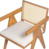 Chandigarh - Farmhouse Style Cane Upholstered Dining Chairs (Set of 2) - Natural / Beige - Image 12